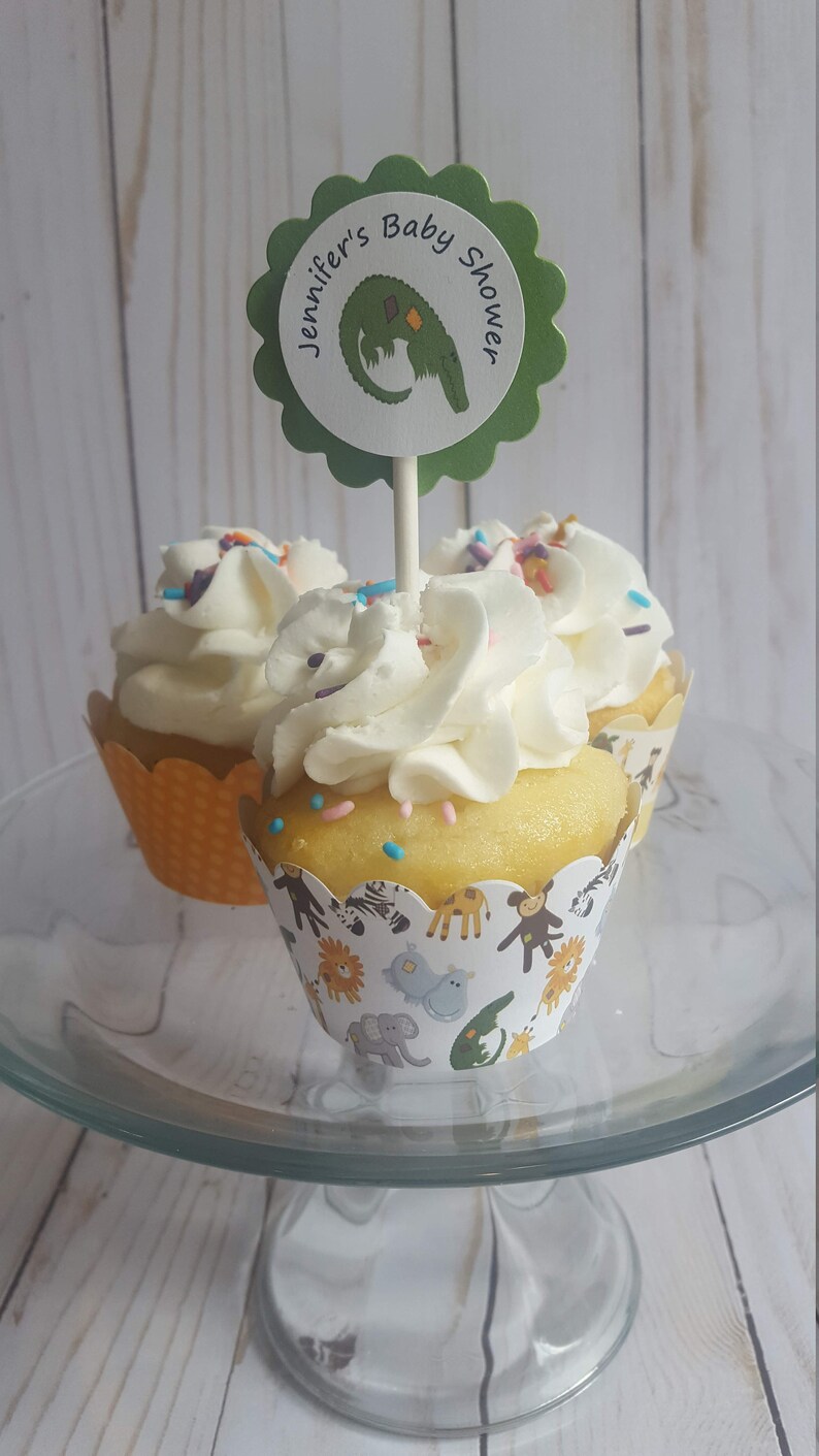 Jungle Cupcake Wrappers 12 Etsy