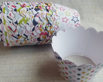 Custom Birthday Party Cupcake Wrappers (12)