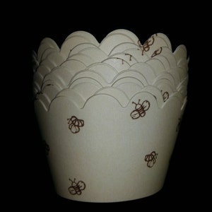 Pooh Bear's Honey Bee Cupcake Wrappers (12)- white inside