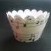 Custom Music Cupcake Wrappers (12)- off White or White Background - Etsy