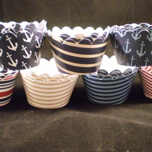 Custom Nautical Cupcake Wrappers 12 image 5