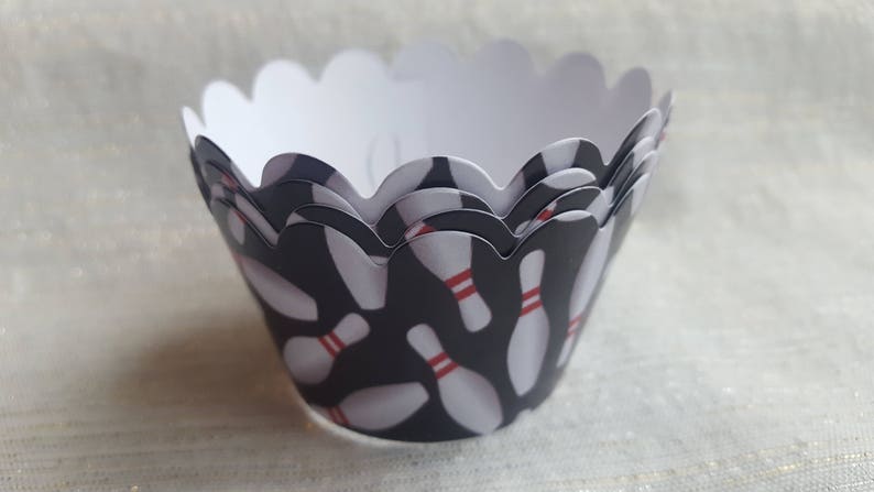 Bowling Pins Cupcake Wrappers 12