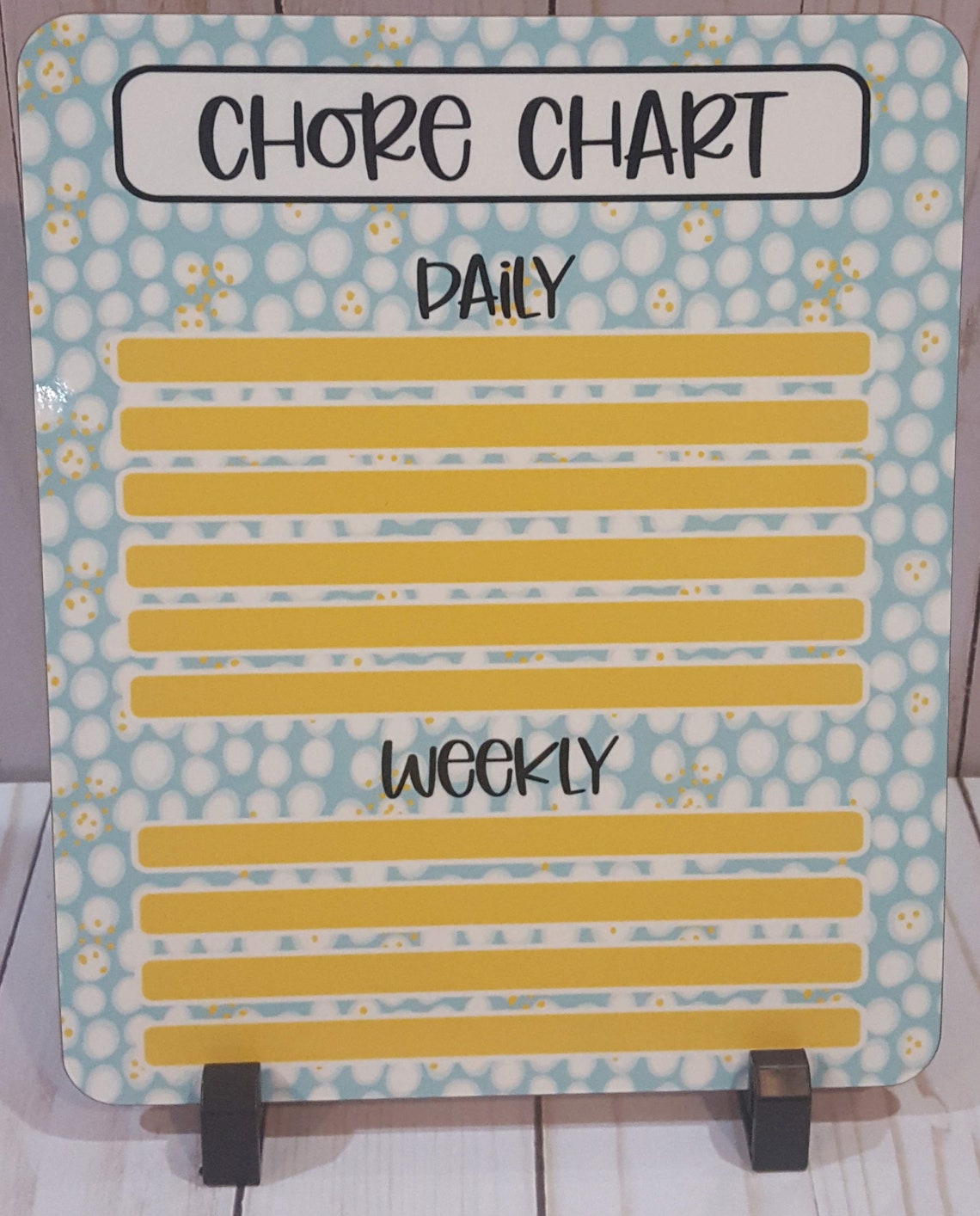 Chore Chart Dry Erase Board: Weekly/Daily Chores | Etsy