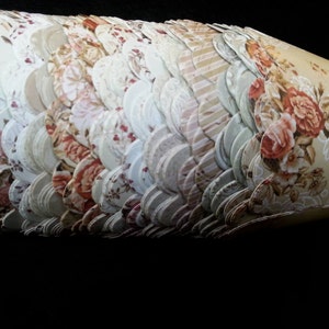Shabby Chic Roses 4 Cupcake Wrappers (12 per order)- Choose from 10 patterns