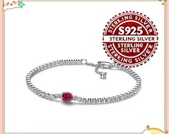 Philip Jones Heart Solitaire Tennis Bracelet Created With Zircondia Crystals by Philip Jones Etsy