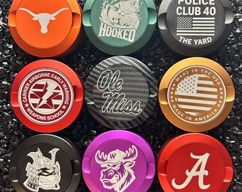 Lata de metal personalizada: soporte para latas de nicotina personalizadas, lata de metal grabada, contenedor premium duradero para bolsas, regalo para padrinos de boda.