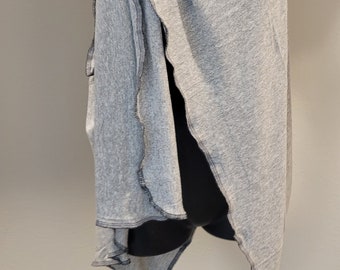 Gray knit - flip vest
