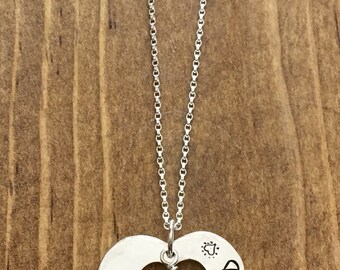 I am Loved Sterling Silver Heart Necklace