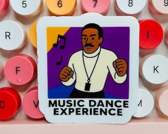 Severance-Inspired “Music Dance Experience” Sticker | Lumon MDR Fan Art | Milchick Vinyl Decal