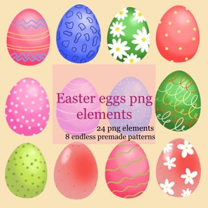 Easter Egg Clipart Bundle: Hand-Drawn Spring Illustrations (Digital Download)