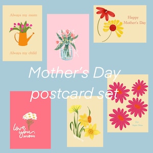 Juego de postales del Día de la Madre