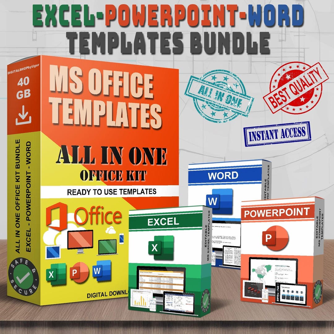 MS Office Templates Bundle: 20,000+ Excel, Powerpoint, Word