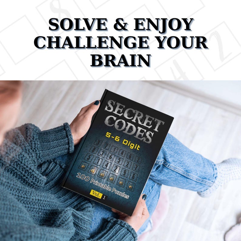 Printable Secret Code Puzzles: Brain Teaser Game (digital Download A4 ...