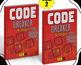 Rompecabezas imprimibles para descifrar códigos: Juego de ingenio (Descarga digital tamaño A4)