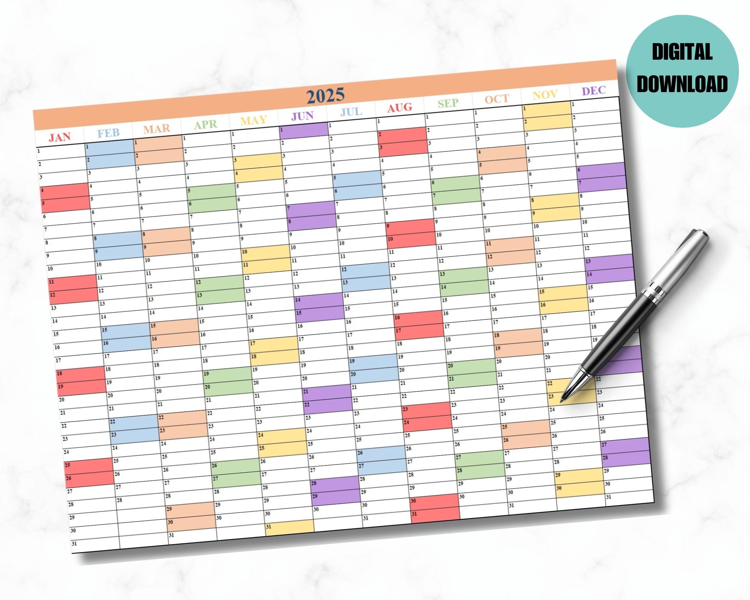 2025-2026 Year Planner | Printable Calendar, Weekly Plan (digital