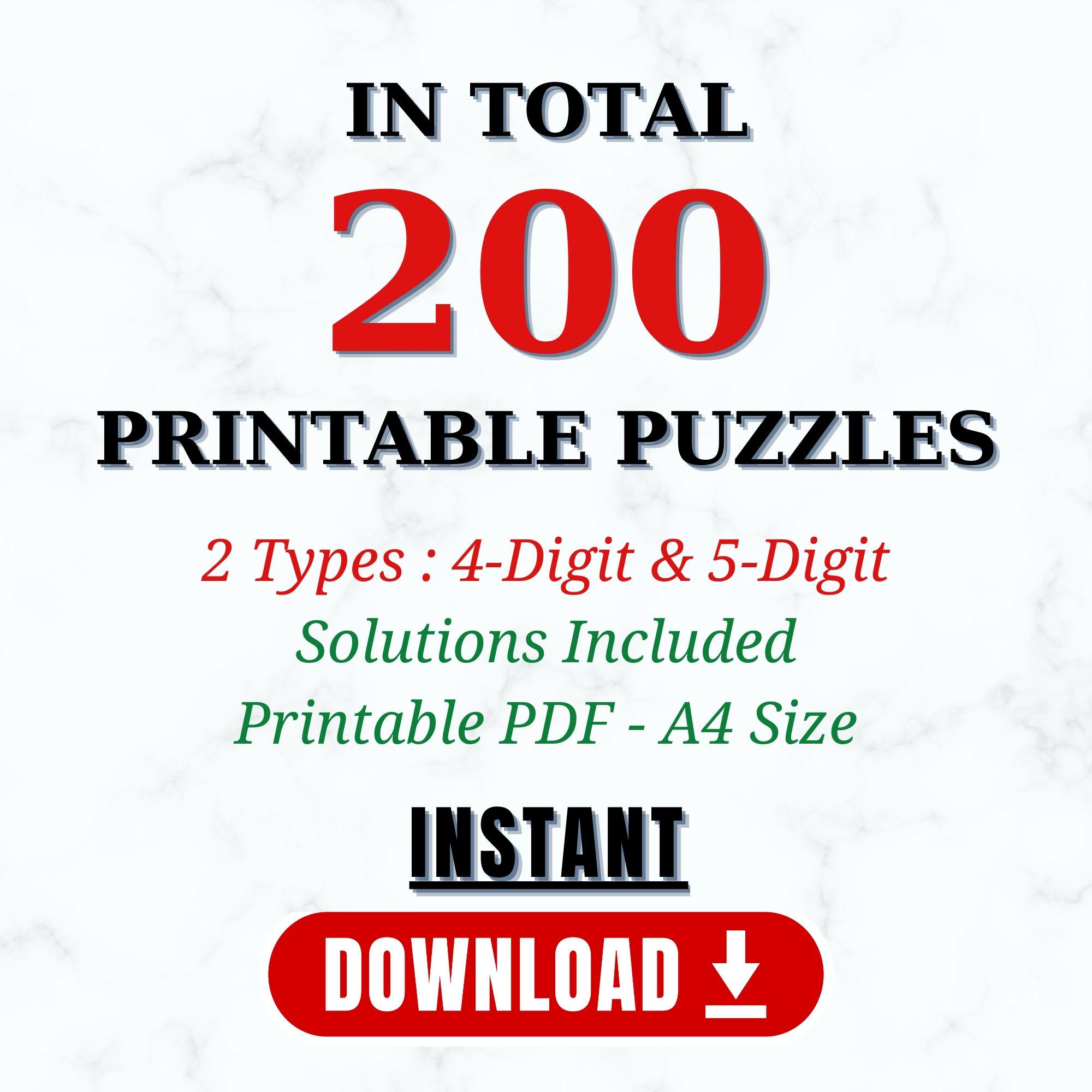 Printable Code Breakers Printable Code Breaker Puzzles: Brain Teaser Game (digital Download A4 ...