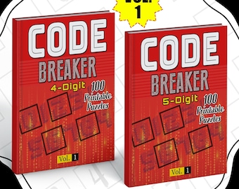 Rompecabezas imprimibles para descifrar códigos: Juego de ingenio (Descarga digital tamaño A4)