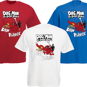 Dogman T-Shirt, World Book Day Shirt, Funny Dogman Tee, Book Lover 2025 Comic Story Children School Kids Boys Girl Gift Tee Top