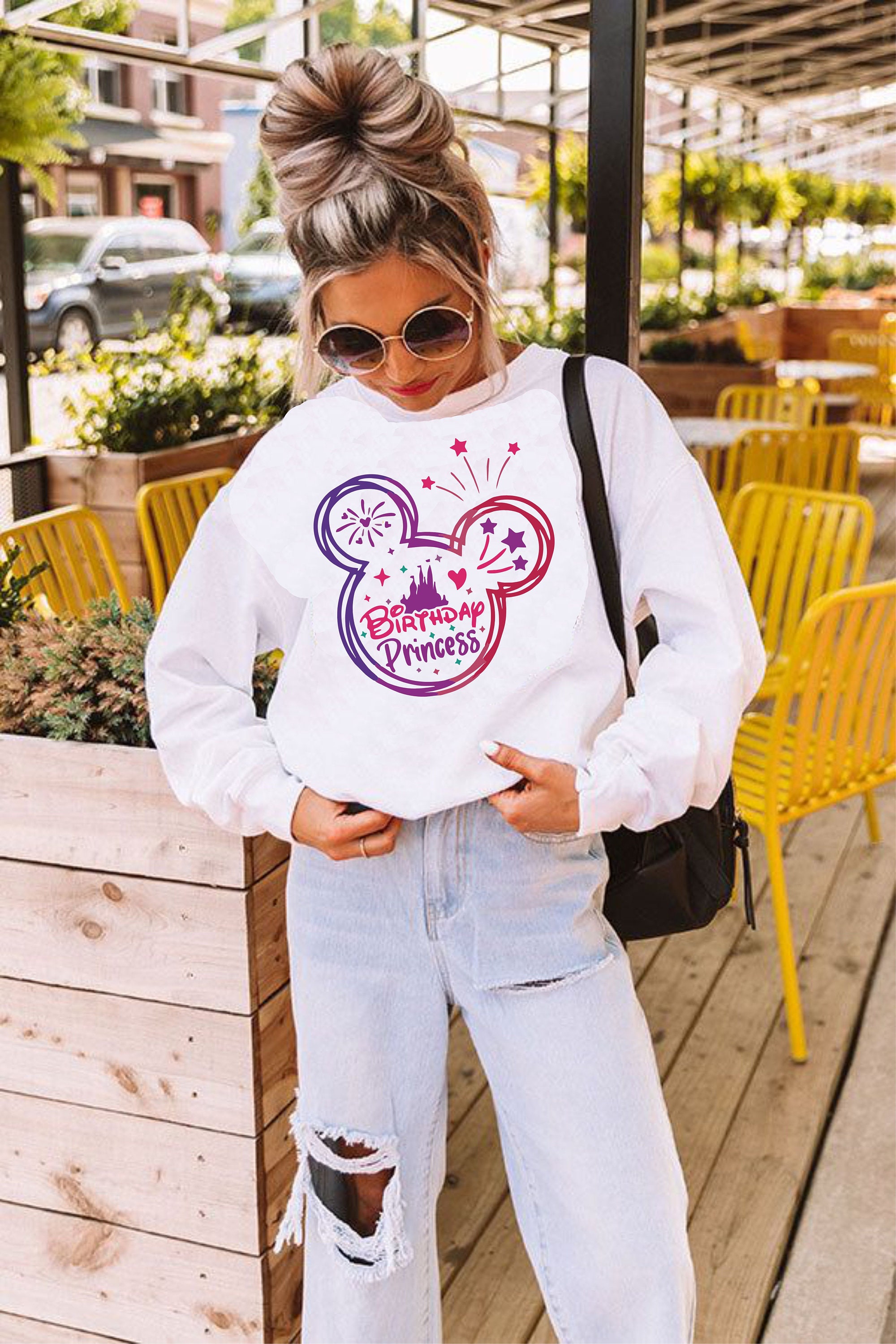 Disney princess flower sweatshirt sale