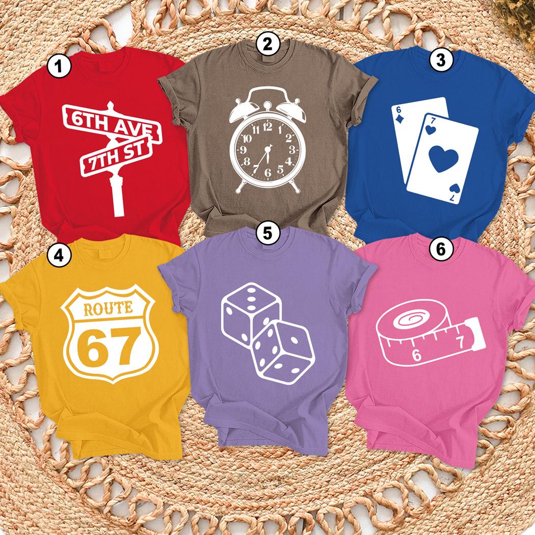 Discover Comfort Colors Six Seven Shirt, 6 7 Group Costume Shirt, Halloween Easy Group Costume