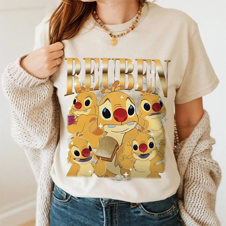 Comfort Colors Disneyland Reuben Lilo And Stitch Homage Shirt, Reuben Stitch Shirt, Walt Disneyworld, Magic Kingdom Shirt, Family Trip 2025 image 2