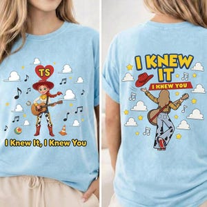 Retro Two Sided I Knew It I Knew You Comfort Colors Shirt, TS 2026 Tshirt For Fan, Toy Story 5 Movie 2026, Toy Story Song Inspired Shirt image 2