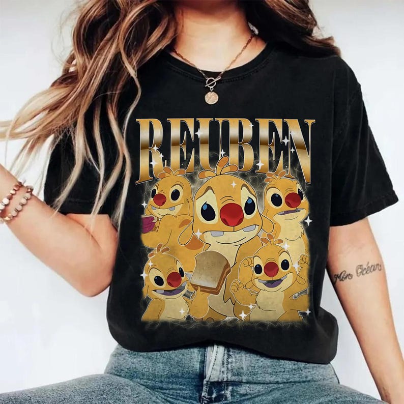 Comfort Colors Disneyland Reuben Lilo And Stitch Homage Shirt, Reuben Stitch Shirt, Walt Disneyworld, Magic Kingdom Shirt, Family Trip 2025 image 3