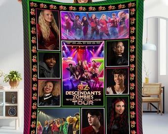 Manta de Disneyland Descendants Zombies Worlds Collide Tour, Manta de El Amanecer de los Vampiros, Manta de El Auge de Rojo, Festival de Música de Verano