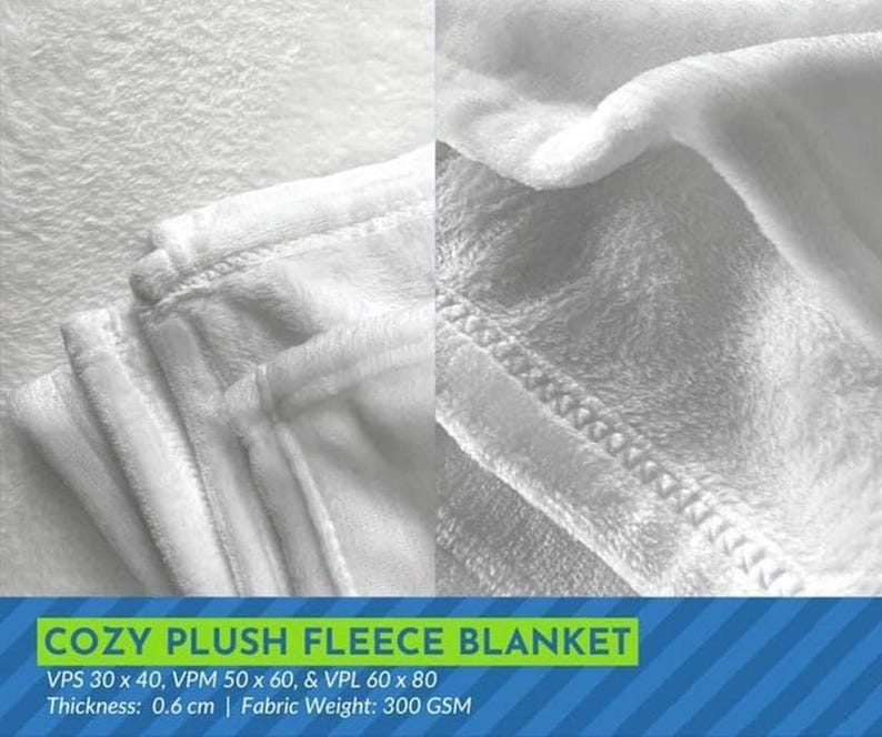 A cozy plush fleece blanket with a close-up view of its soft, fluffy texture.