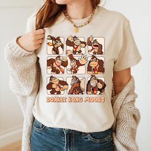 Donkey Kong Moods Shirt, Super Mario Donkey Kong Shirt, Super Mario Shirt, Mario Gamer Shirt, Super Mario Bros Shirt, Mario Birthday Shirt