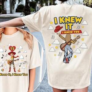 Retro Two Sided I Knew It I Knew You Comfort Colors Shirt, TS 2026 Tshirt For Fan, Toy Story 5 Movie 2026, Toy Story Song Inspired Shirt image 1