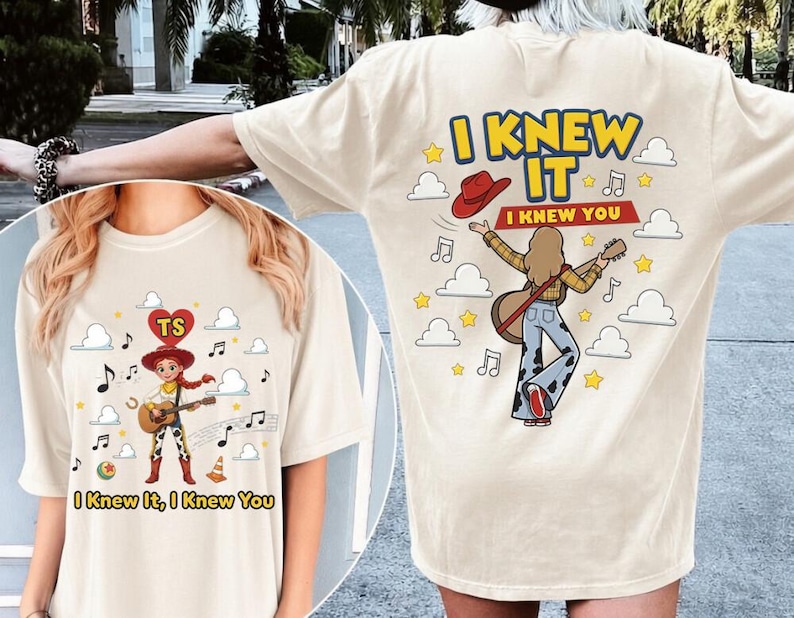 Retro Two Sided I Knew It I Knew You Comfort Colors Shirt, TS 2026 Tshirt For Fan, Toy Story 5 Movie 2026, Toy Story Song Inspired Shirt image 1