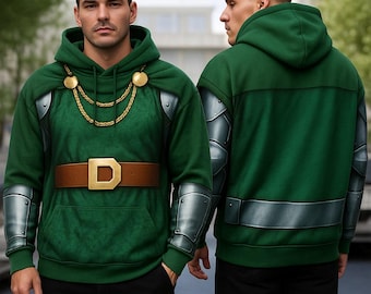 Doctor Doom 3D Full Over Print Hoodie, Fantastic Four Doctor Doom Cosplay Sweatshirt, Supervillain Cosplay, Doctor Doom Costume Sweatshirt