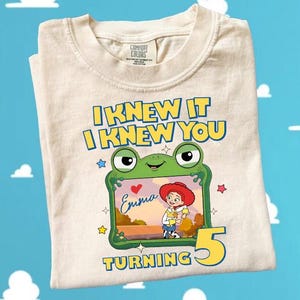 Custom LilyPad Toy Story 5 Birthday Shirt, I Knew It I Knew You Tee, You've Got A Friend In Me, Disneyland Toy Story Family Matching Tee image 1