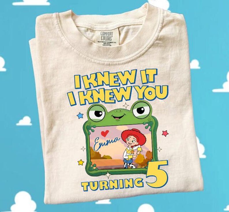 Custom LilyPad Toy Story 5 Birthday Shirt, I Knew It I Knew You Tee, You've Got A Friend In Me, Disneyland Toy Story Family Matching Tee image 1