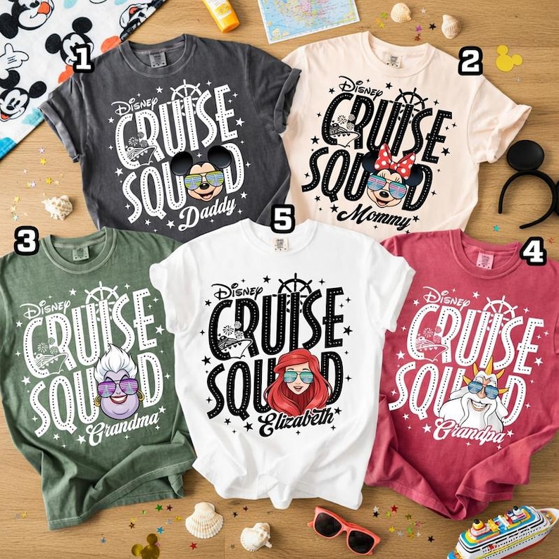 Disneyland Cruise Squad Family Matching Shirt, Disneyland Cruise 2026 Tee, Disneyland Cruise Line Tee, Disneyland Cruise Family Trip Shirt image 1