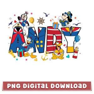 Personalized Disneyland Cruise Line Mickey And Friends PNG, Custom Name Disneyland Wish Fantasy Magic Wonder 2025, Family Cruises Matching
