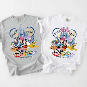 Comfort Colors Disneyland Family Vacation 2026 Shirt, Mickey And Friends Matching Shirt, Disneyland Trip, Disneyland Magical Castles Shirt image 1
