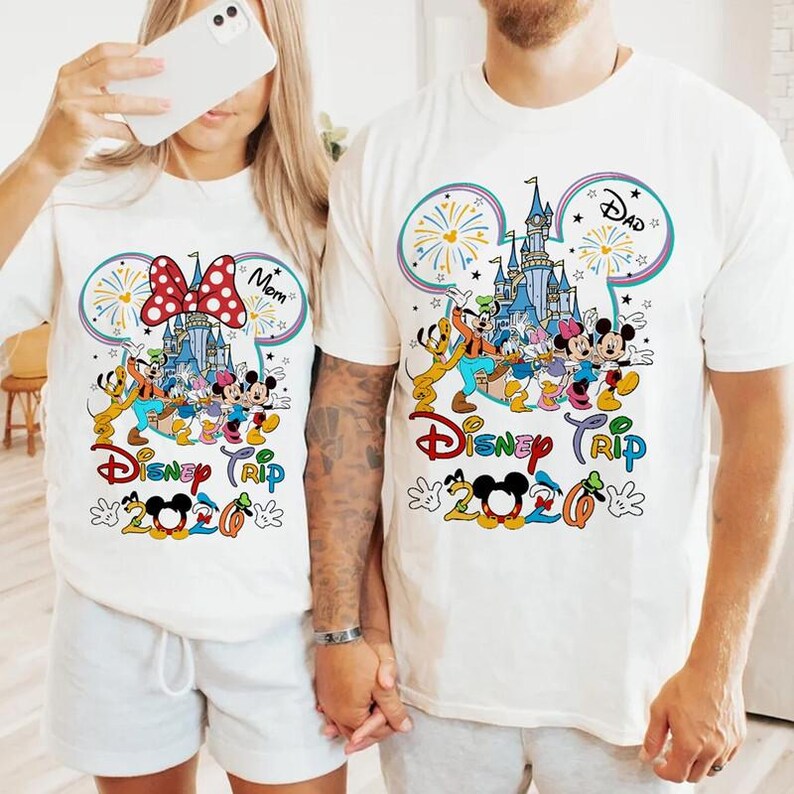 Custom Disneytrip 2026 Comfort Colors Shirt, Mickey And Friends Magical Castle Shirt, Disneyland Vacation, Disneyland Trip, Family Trip 2026 image 3