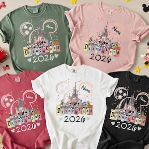Personalized Disneyland 2026 Comfort Colors Shirt, Mickey And Friends Shirt, Custom Mouse Ear Castle Fireworks Tee, Family Vacation Matching image 1