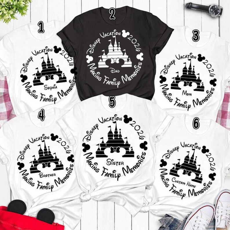 Custom Disneyland Family Vacation 2026 Comfort Colors Shirt, Disneyland Castle Shirt, Mickey And Friends Shirt, Disneyland Family Vacation image 2