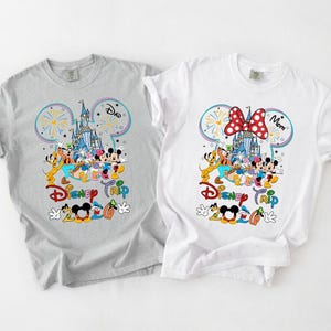 Custom Disneytrip 2026 Comfort Colors Shirt, Mickey And Friends Magical Castle Shirt, Disneyland Vacation, Disneyland Trip, Family Trip 2026 image 1