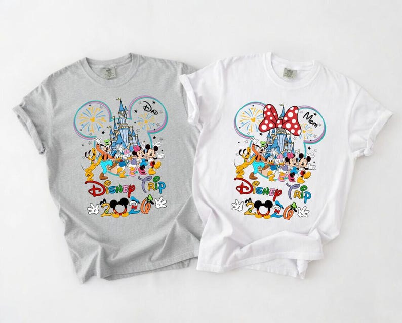 Custom Disneytrip 2026 Comfort Colors Shirt, Mickey And Friends Magical Castle Shirt, Disneyland Vacation, Disneyland Trip, Family Trip 2026 image 1
