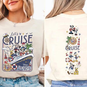 Comfort Colors Disneyland Cruise Squad Shirt, Mickey And Friends Cruise Tee, Cruise Trip Shirt, Family Matching Shirt, Summer Vacation Tee image 2