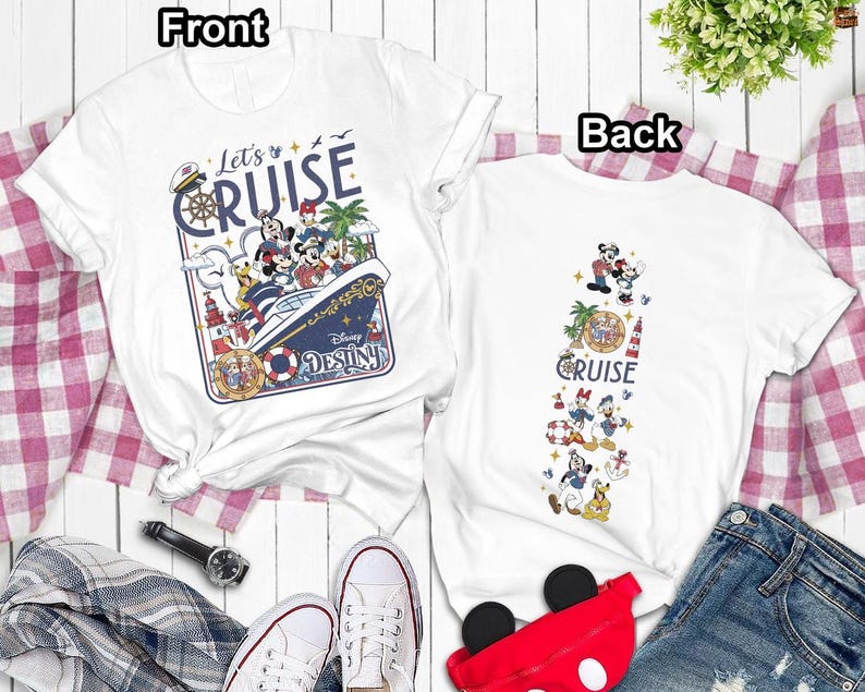 Comfort Colors Disneyland Cruise Squad Shirt, Mickey And Friends Cruise Tee, Cruise Trip Shirt, Family Matching Shirt, Summer Vacation Tee image 1
