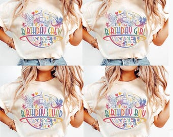 Camiseta de cumpleaños de Universal Studios con colores cómodos, equipo de cumpleaños, equipo de cumpleaños, camiseta de cumpleaños familiar, viaje a Universal Studios, el mejor cumpleaños de todos los tiempos