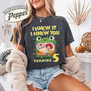 Custom LilyPad Toy Story 5 Birthday Shirt, I Knew It I Knew You Tee, You've Got A Friend In Me, Disneyland Toy Story Family Matching Tee image 2