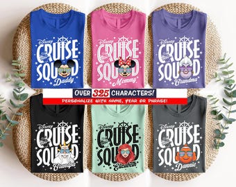 Comfort Colors Disneyland Cruise Squad Family Matching Shirt, Disneyland Cruise 2025, Disneyland Cruise Line Tee, Cruise Family Trip Shirt