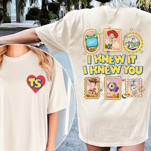 Retro Pixar Toy Story 5 Comfort Colors Shirt, I Knew It I Knew You, Disneyland Toy Story 5 Shirt, Western Cowgirl Tee, Toy Story Stamp Shirt image 1