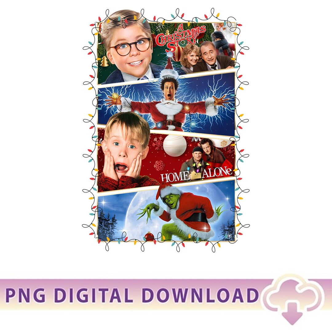 Vintage Christmas Movie PNG, Christmas Movie Sweatshirt, Movie Night — free download